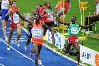 Deresse Mekonnen Upsets Bernard Lagat at th Millrose Games