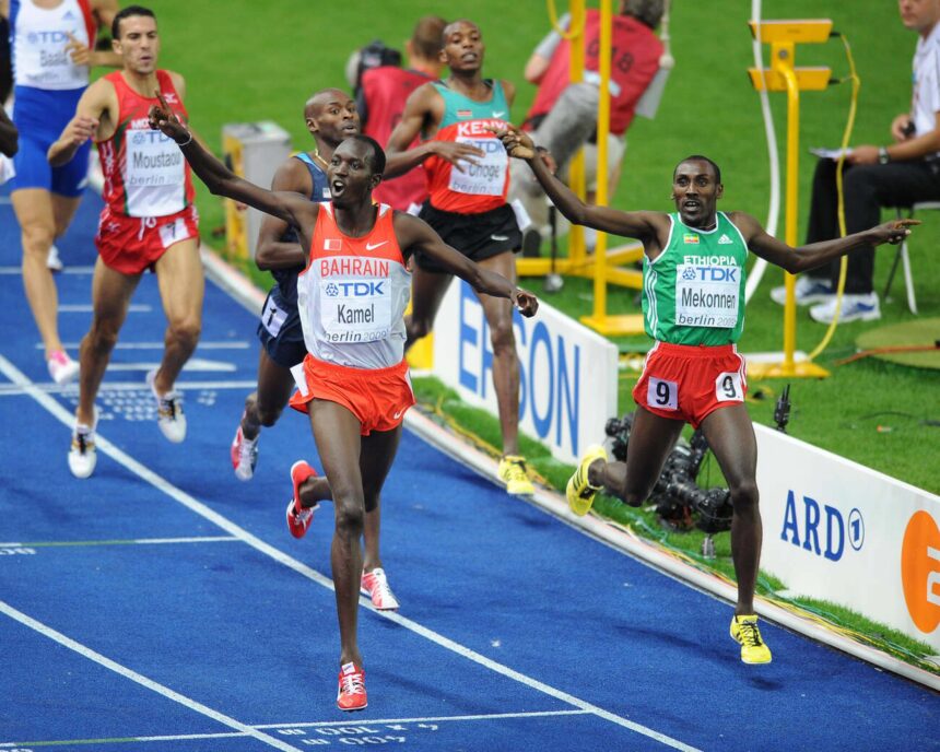 Deresse Mekonnen Upsets Bernard Lagat at th Millrose Games