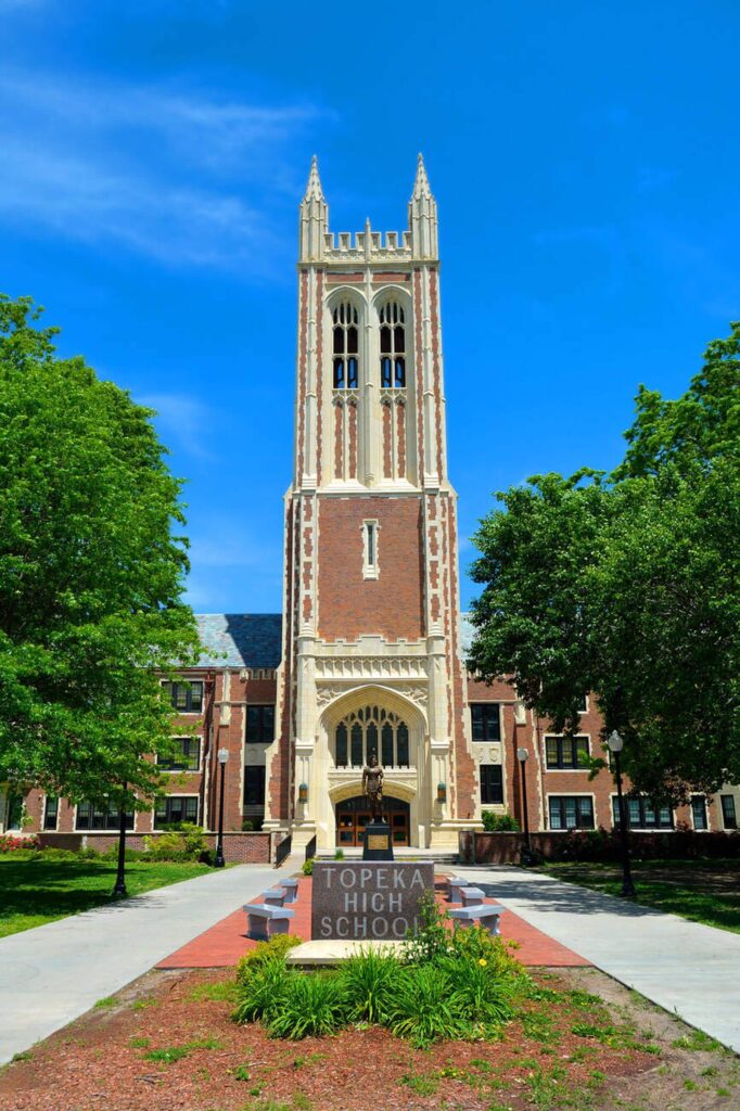 Topeka High School is a gothic style high school building opened in in Topeka